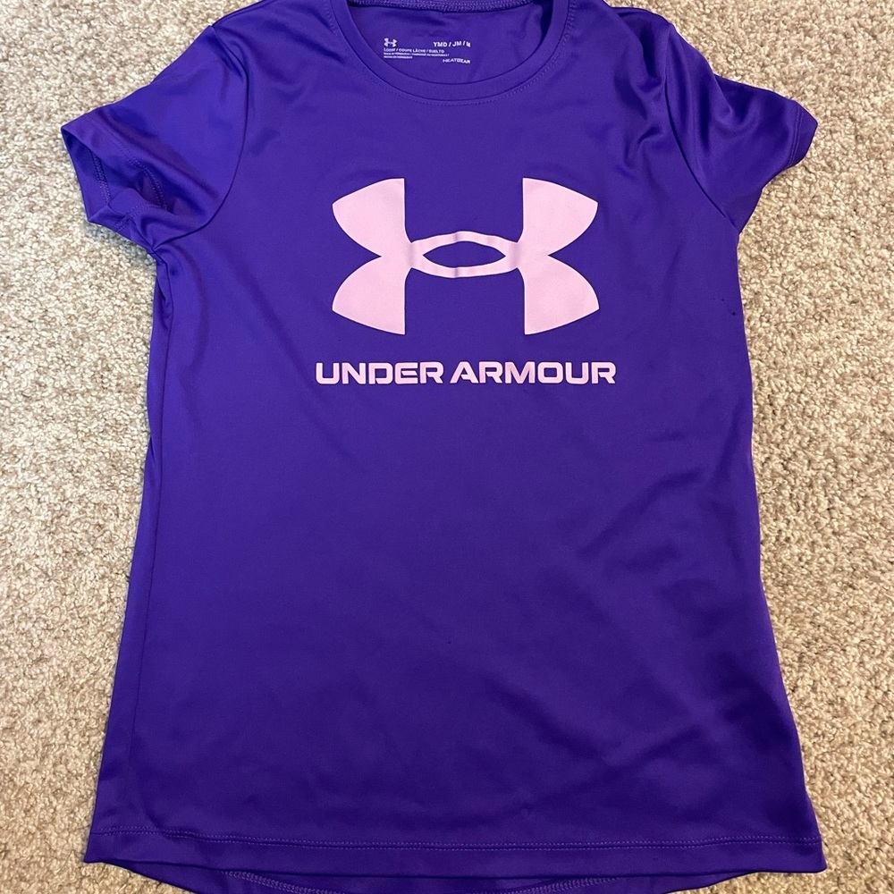 Youth girls under armour tee